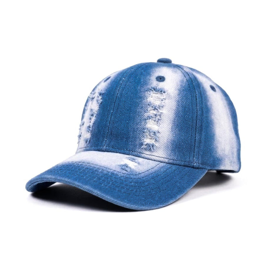 White Fade Rugged Jeans Cap