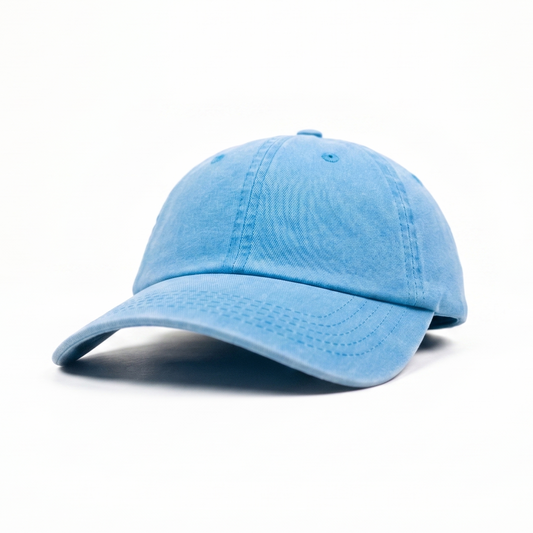 Washed Denim Metal Patched (Light Blue)