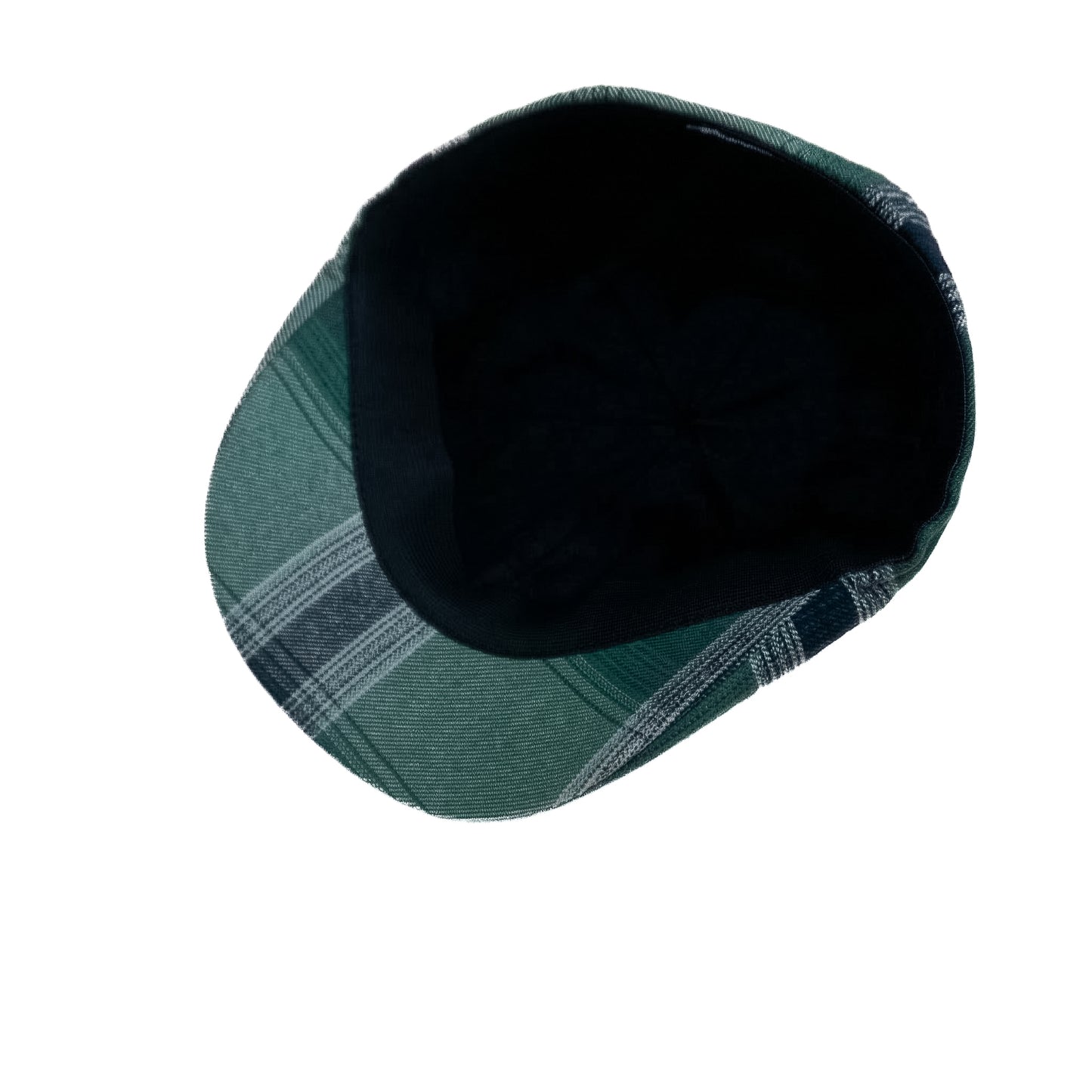 Lagoon Green Checked Newsboy Cap