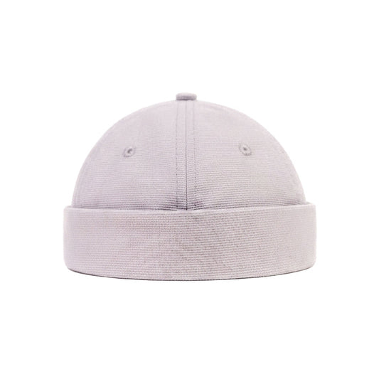 Grey Satin Docker Cap