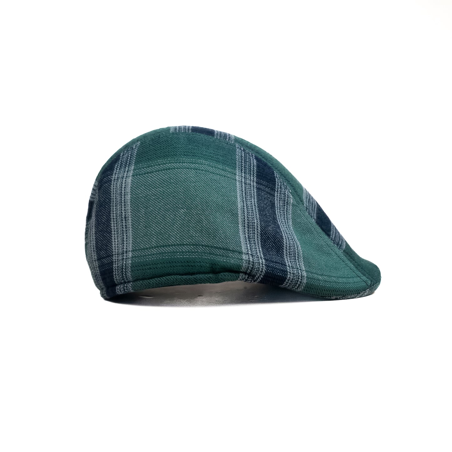 Lagoon Green Checked Newsboy Cap