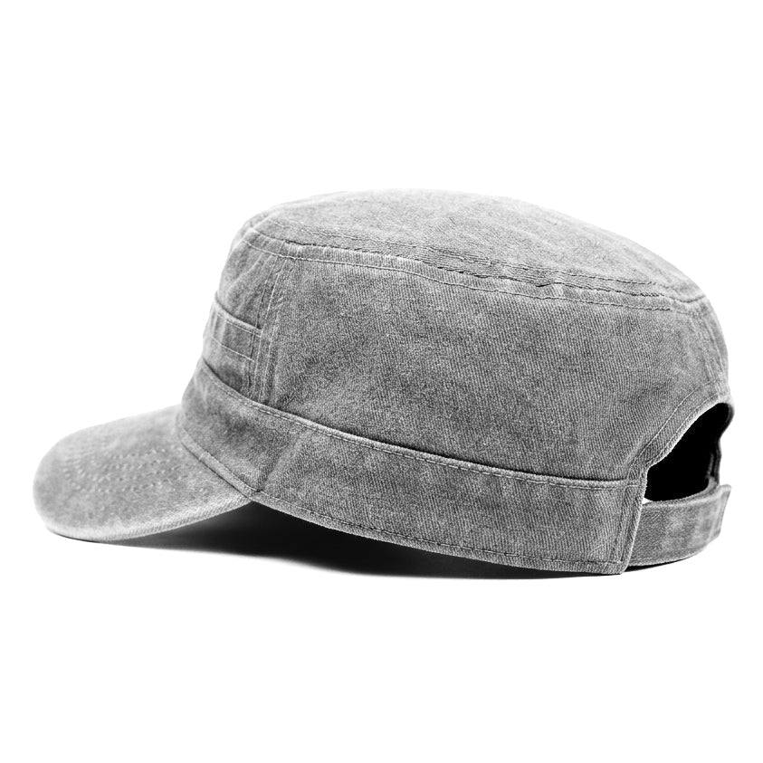 Millitary Light Grey Denim Jeans Cap