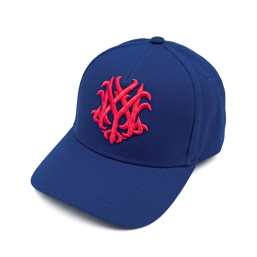 Red Spiral Snapback Cap