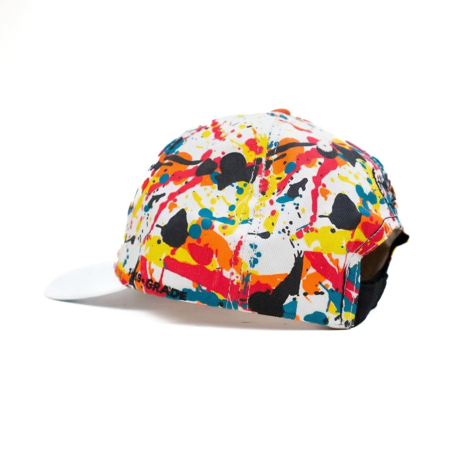 No f**** given multicolor white brim relaxed fitted cap