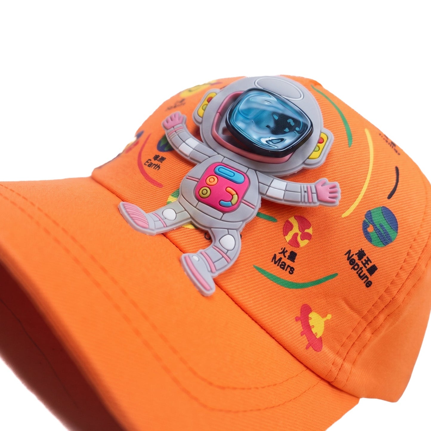 Orange Astronaute Funday Kids Cap
