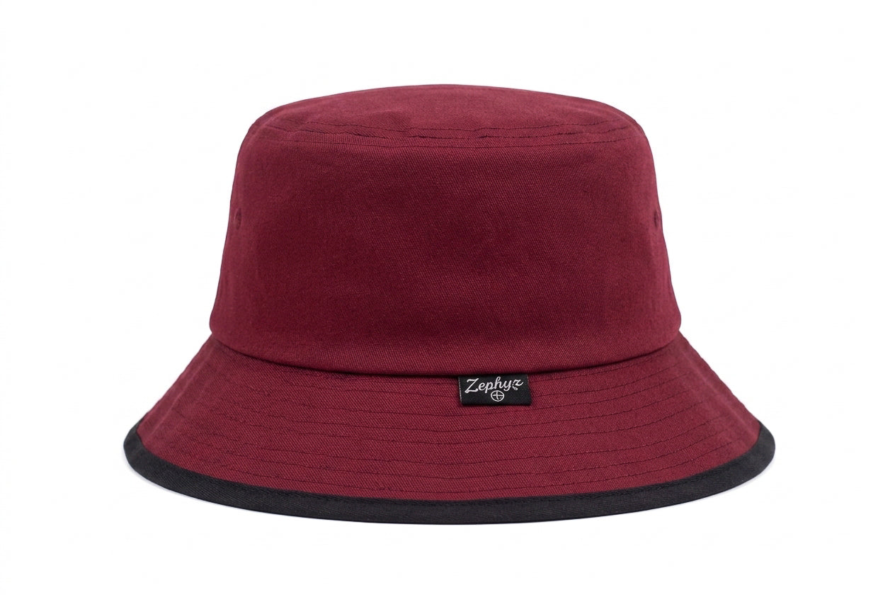 Zephyr P Series Maroon C Bucket Hat