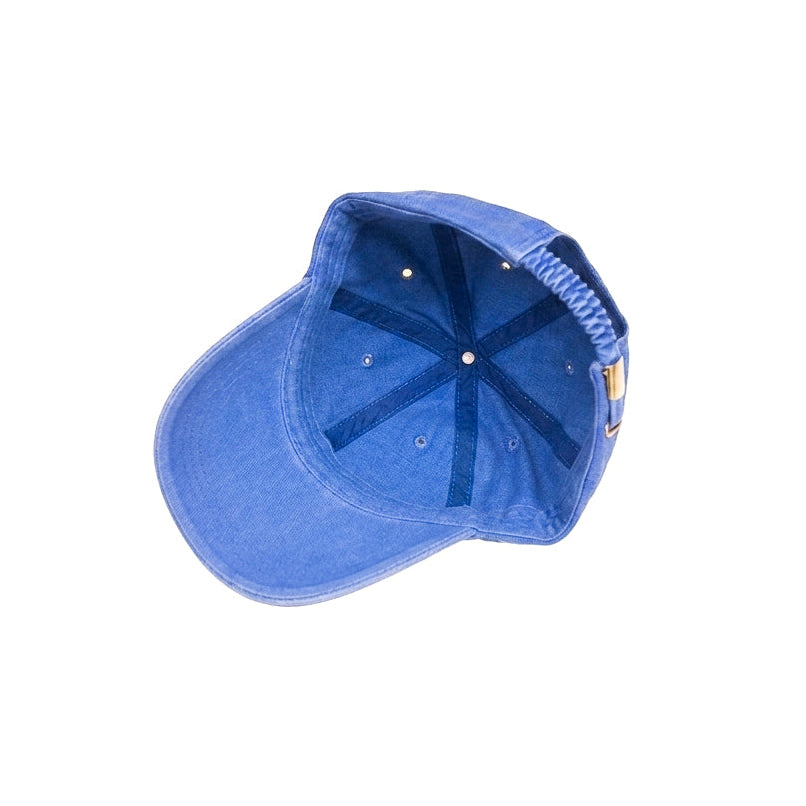 Washed Denim Metal Patched (Deep Blue)