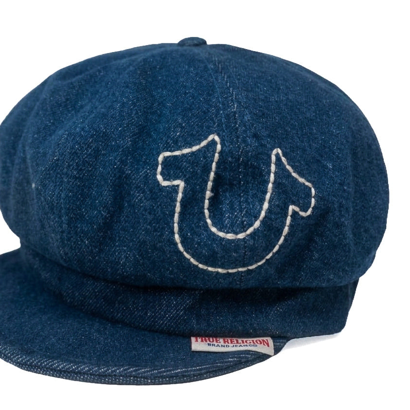 True Religion White U Gatsby Cap
