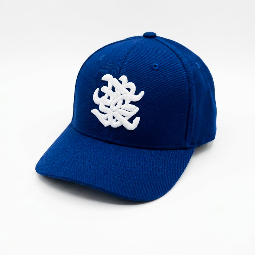 Blue Swirl Snapback Cap