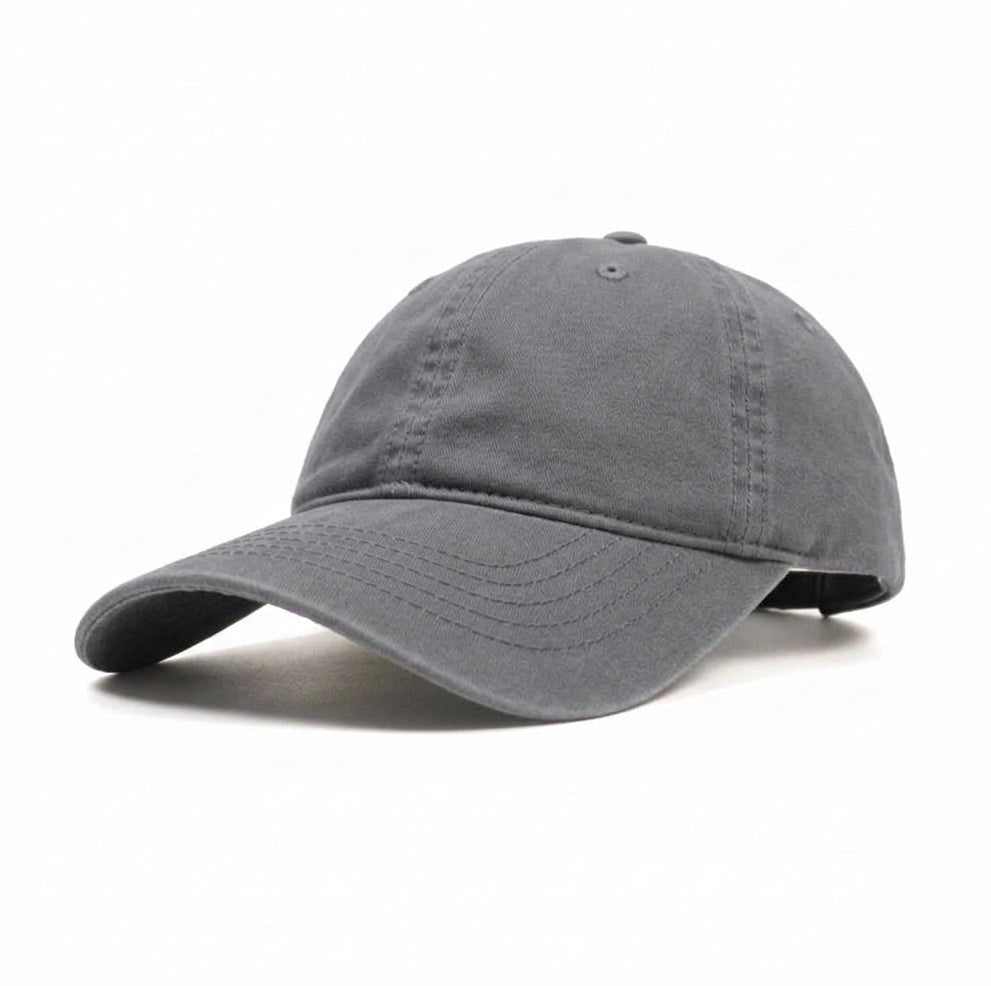 Ponytail Scrubed Grey Jeans Cap