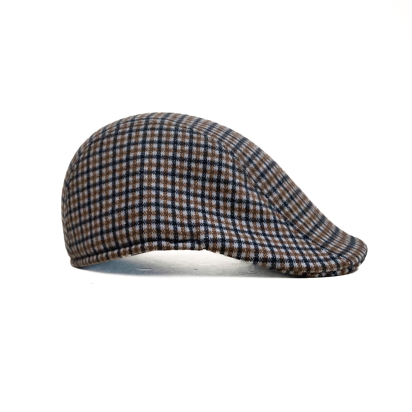 Checked Shark Newsboy Cap