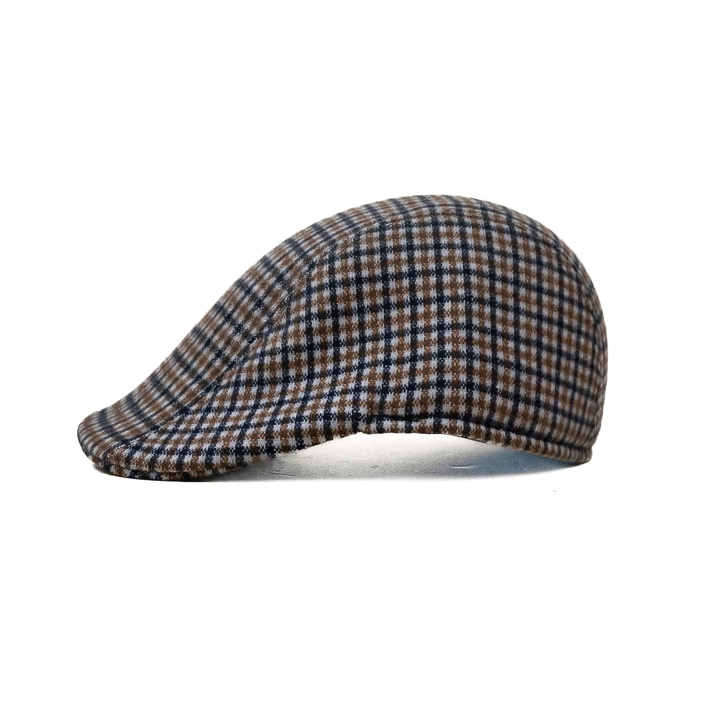 Checked Shark Newsboy Cap
