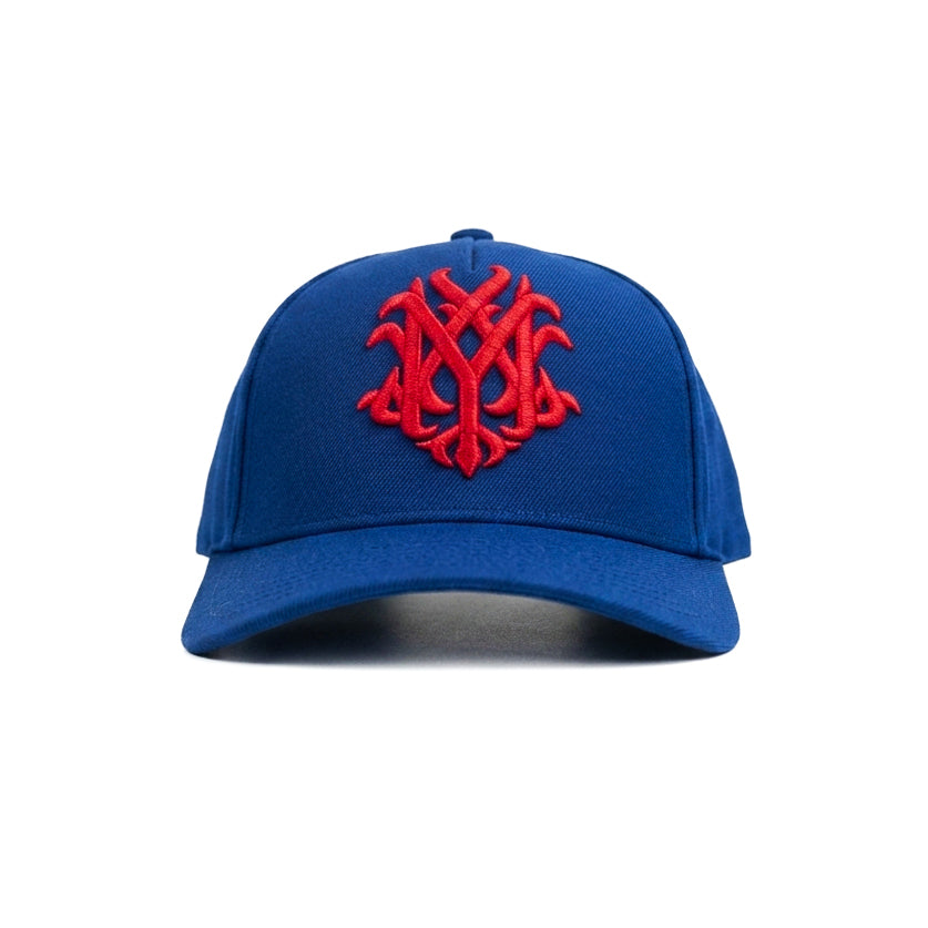 Red Spiral Snapback Cap