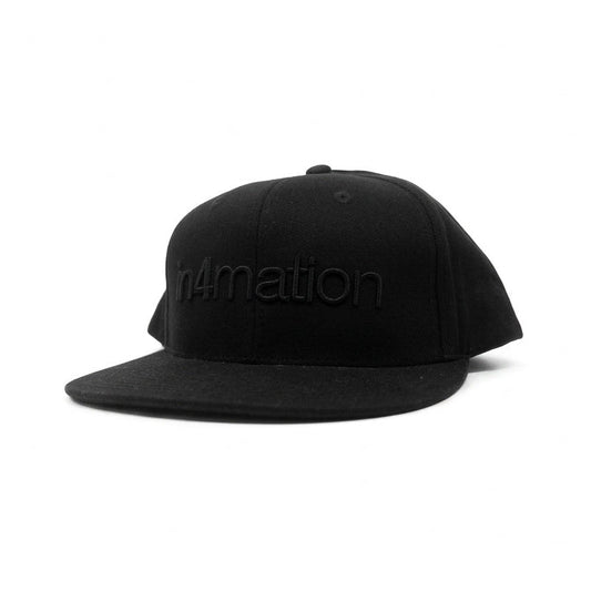 in4mation Black Snapback Cap