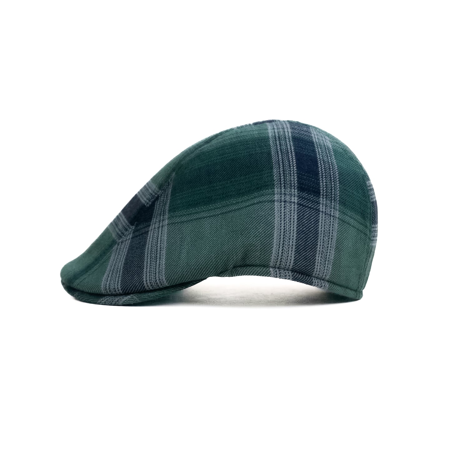 Lagoon Green Checked Newsboy Cap
