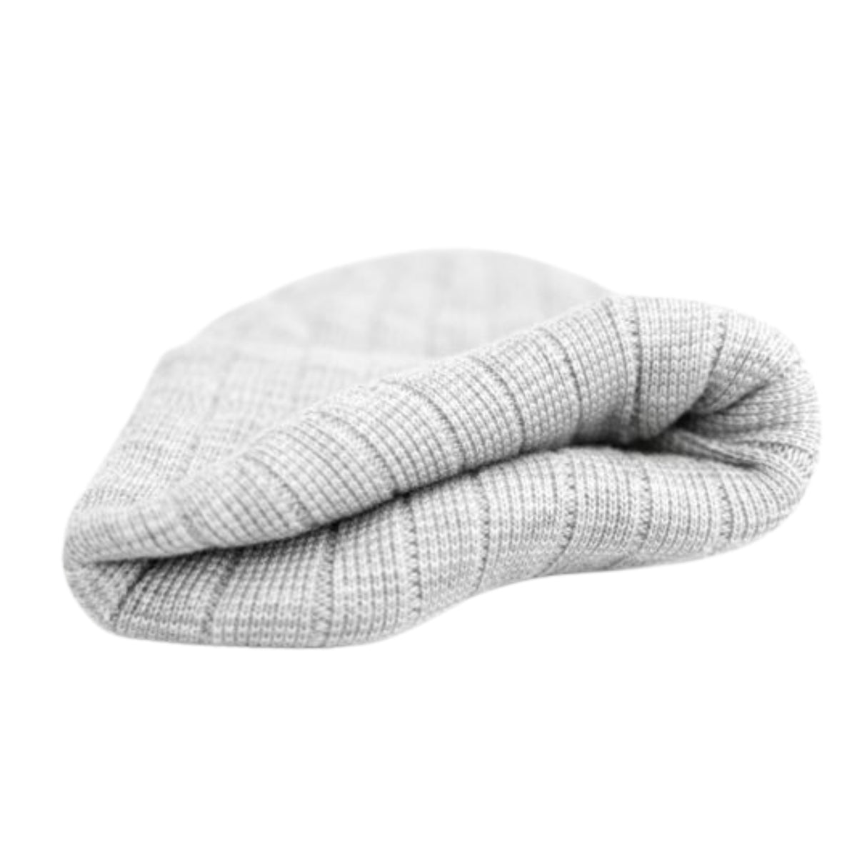 Light gray textured beret on a white background