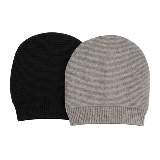 Black X Light Grey Beanie Combo