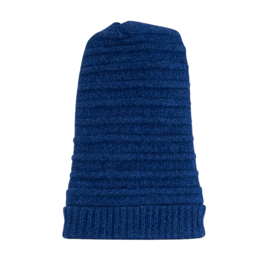 Oversized Blue Beanie