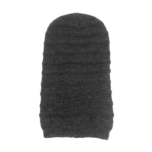 Oversized Charcoal  Grey Beanie