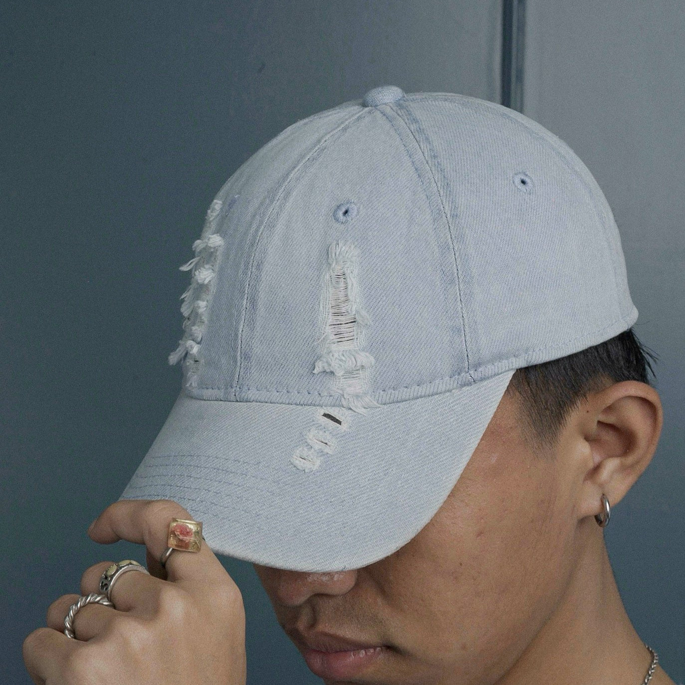 Light Blue Jeans Cap