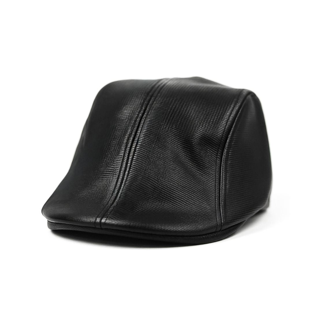 Raven Leather Cap