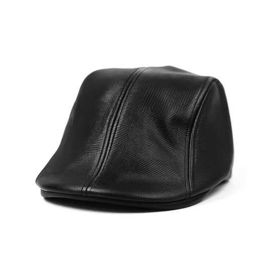 Raven Leather Cap