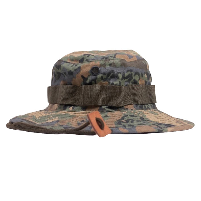 Camo Chin Cord Bucket Hat