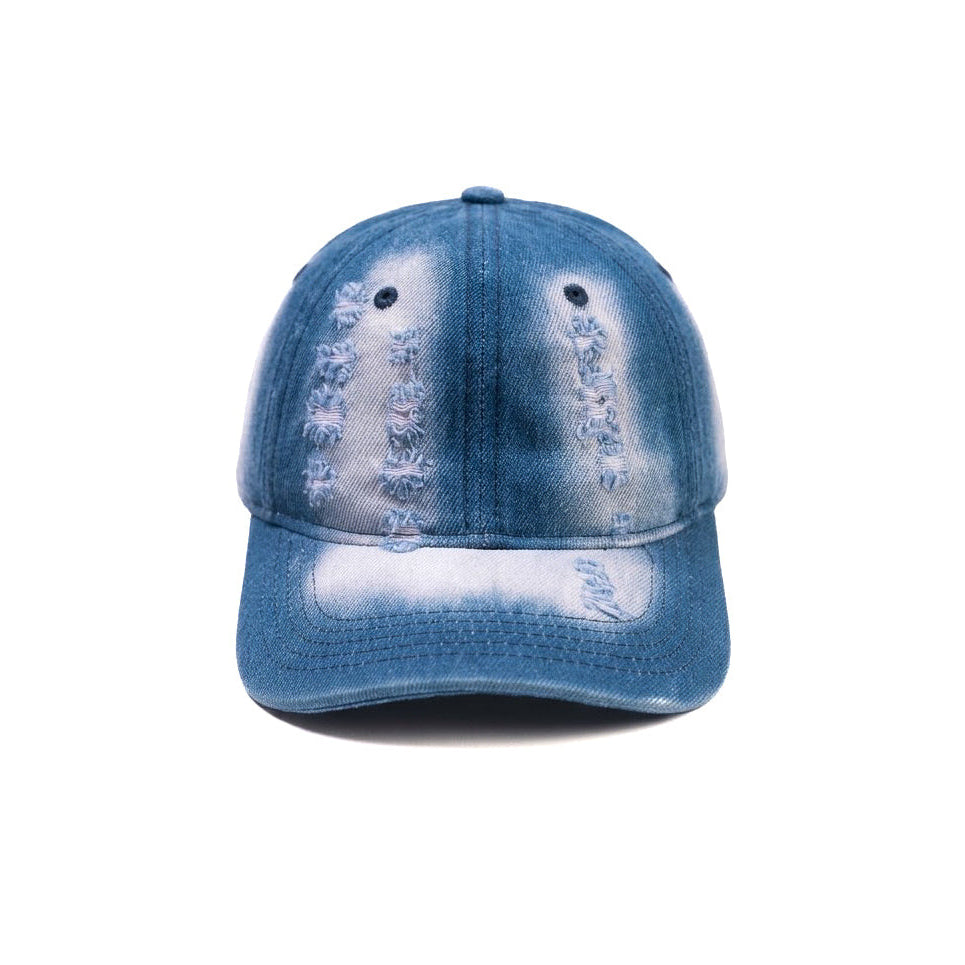 White Fade Rugged Jeans Cap