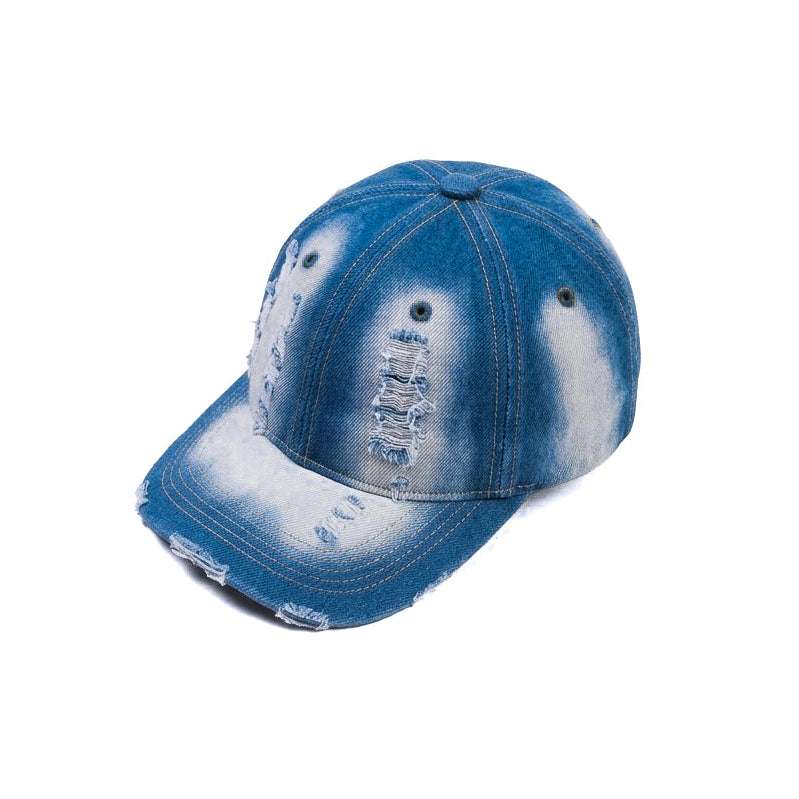 White Fade Rugged Jeans Cap