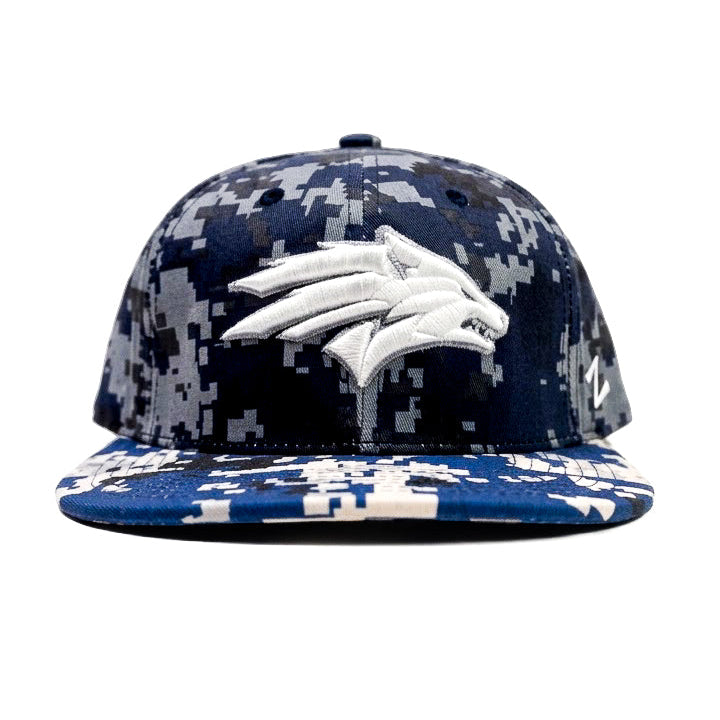 Zephyr White Tiger Mozaic Snapback Cap