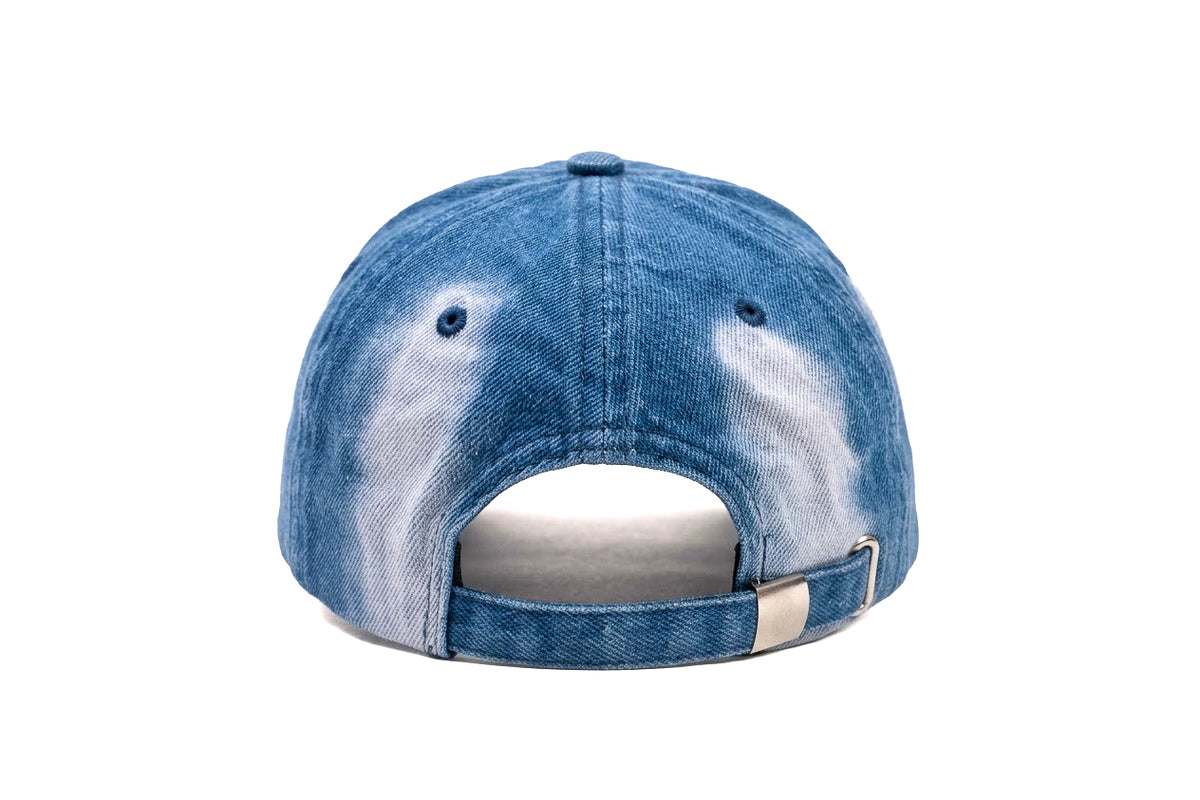 White Fade Rugged Jeans Cap
