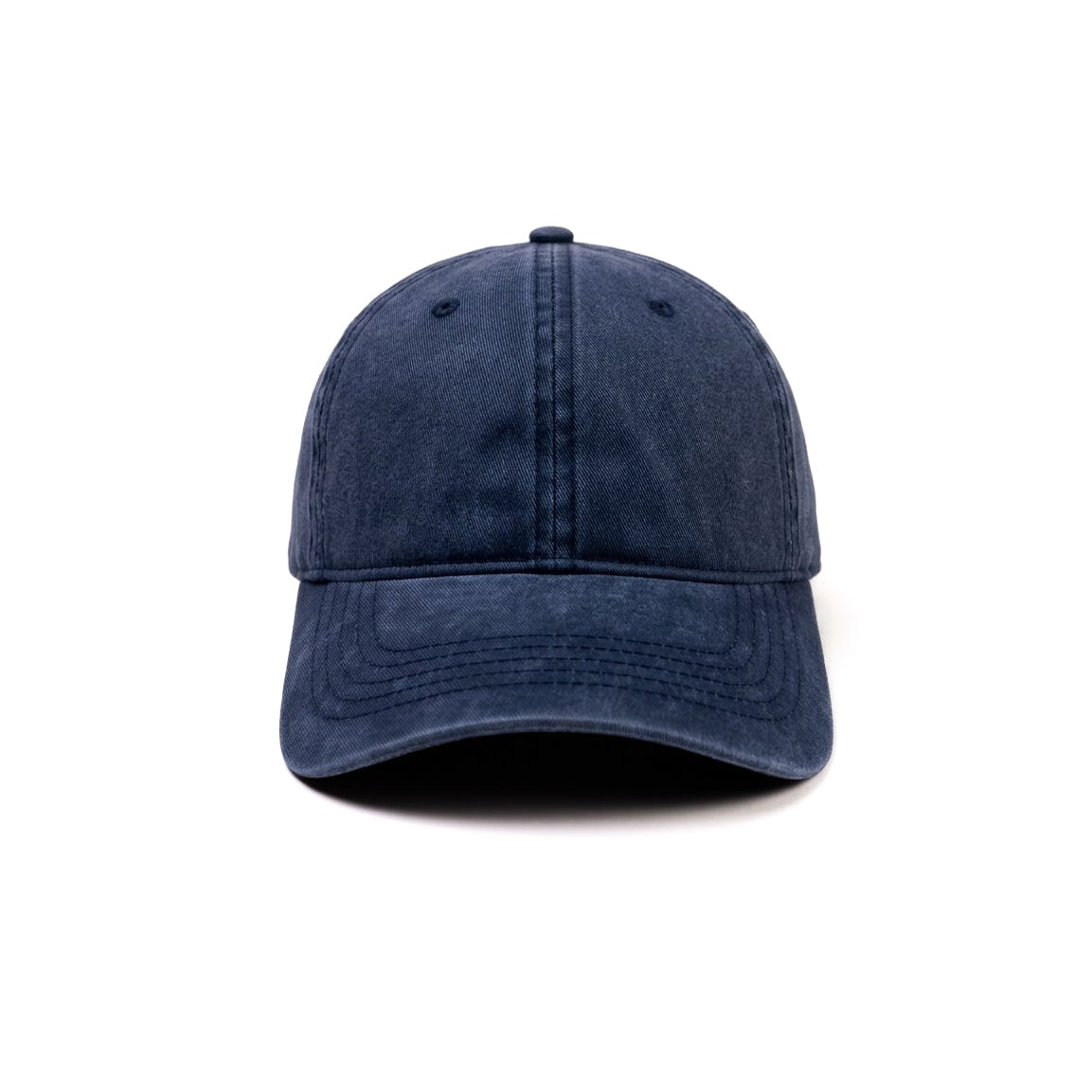 Ponytail Scrubbed Navy Blue Denim Cap