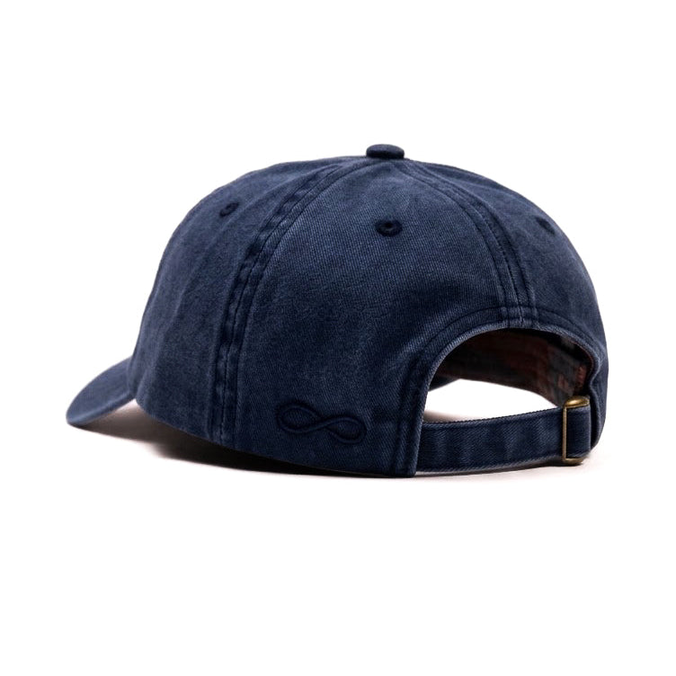Ponytail Scrubbed Navy Blue Denim Cap