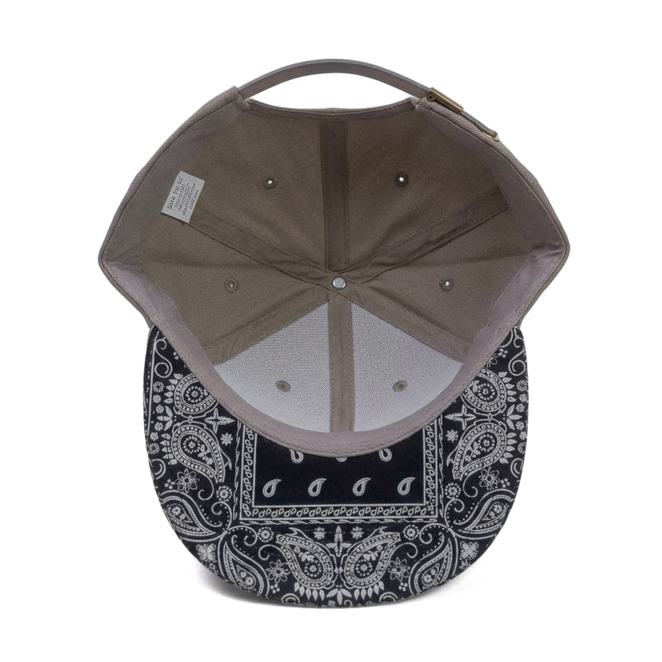 Embrided Brim White Shadow Snapback Cap