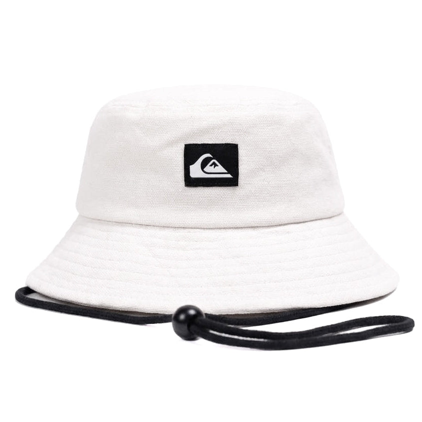 C Series White Boonie Chin Cord Hat