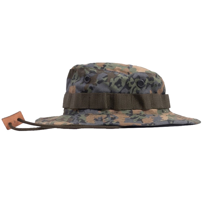 Camo Chin Cord Bucket Hat