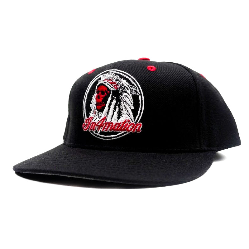 IN4MATION Respect Locals Black Snapback Cap