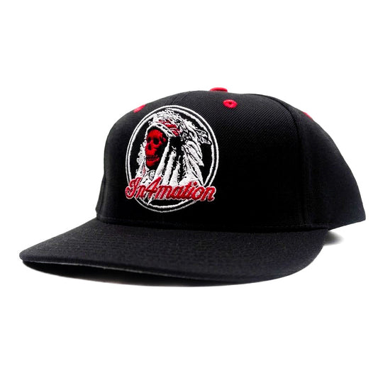 IN4MATION Respect Locals Black Snapback Cap