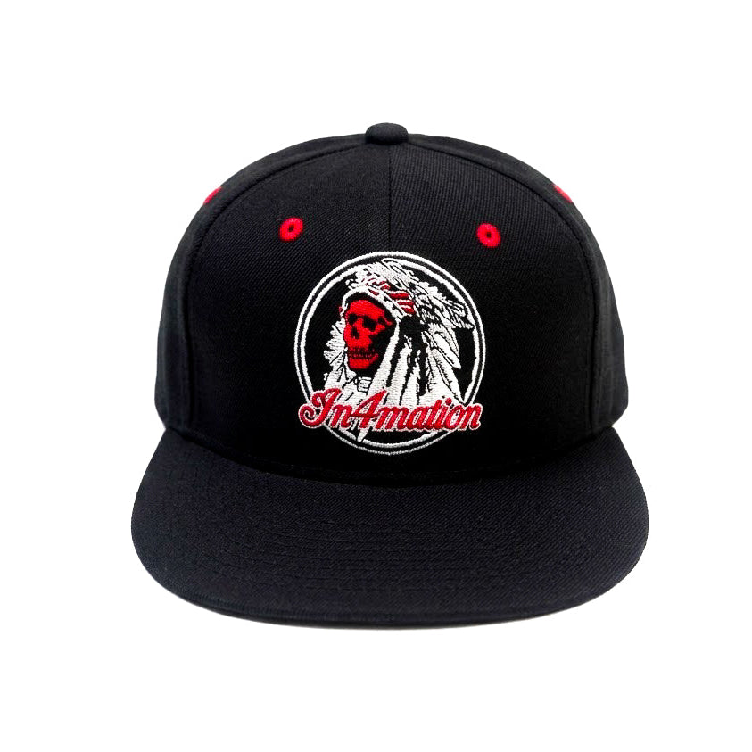 IN4MATION Respect Locals Black Snapback Cap
