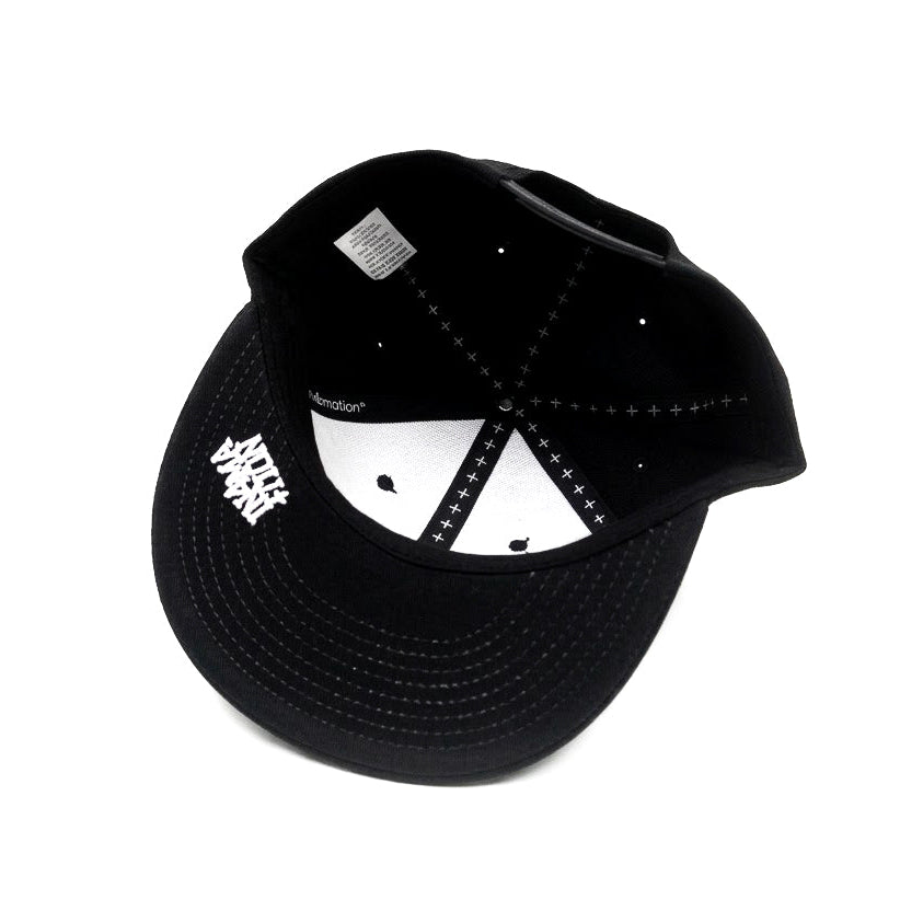 IN4MATION Estd 2002 Black Snapback Cap
