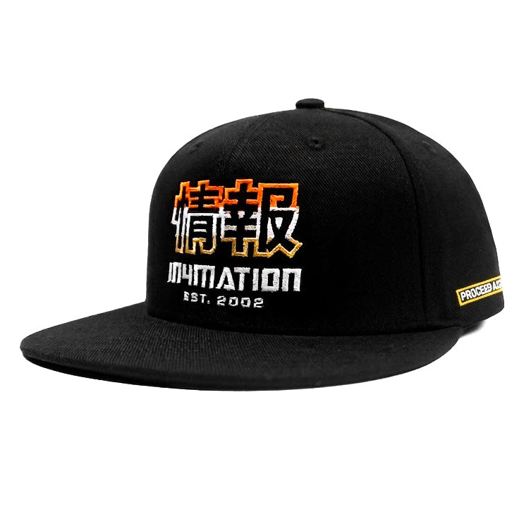 IN4MATION Estd 2002 Black Snapback Cap