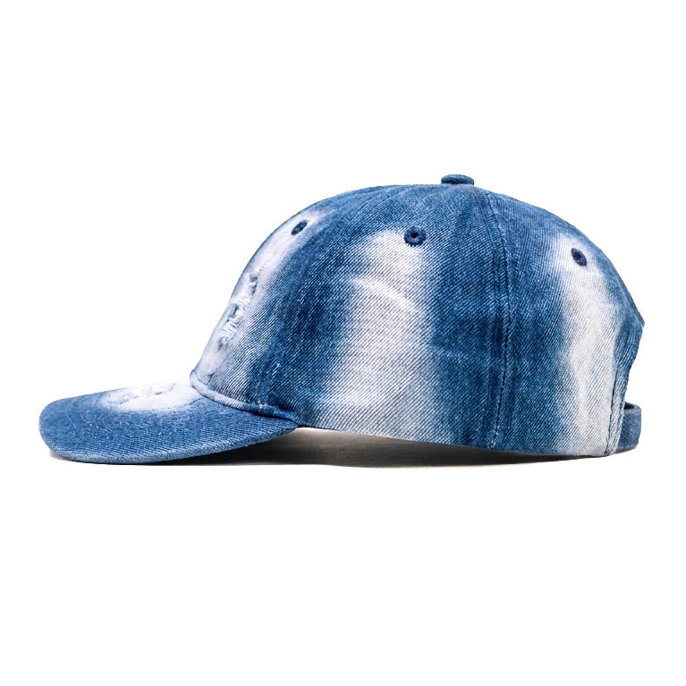 White Fade Rugged Jeans Cap