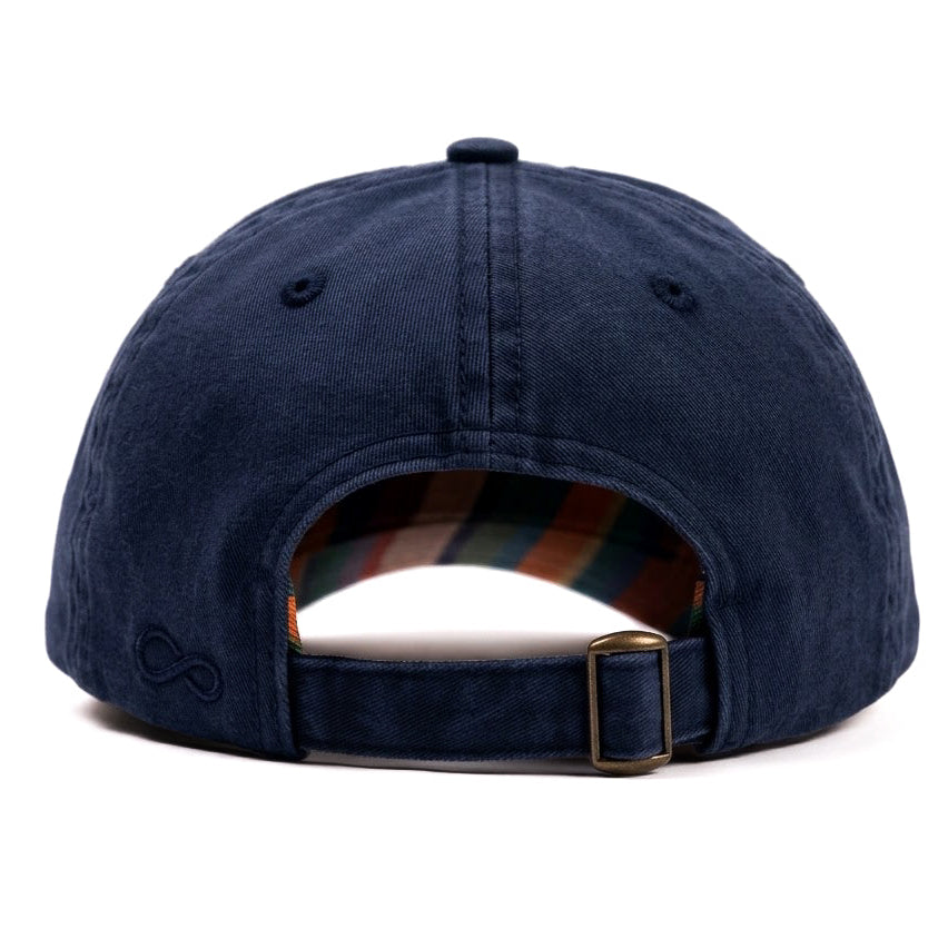 Ponytail Scrubbed Navy Blue Denim Cap