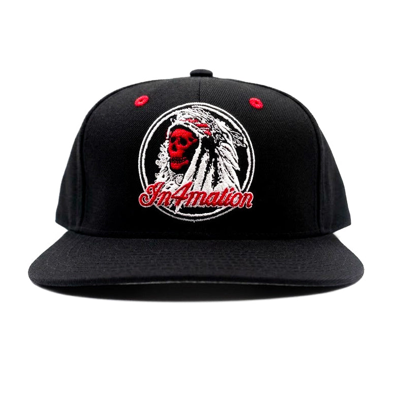 IN4MATION Respect Locals Black Snapback Cap