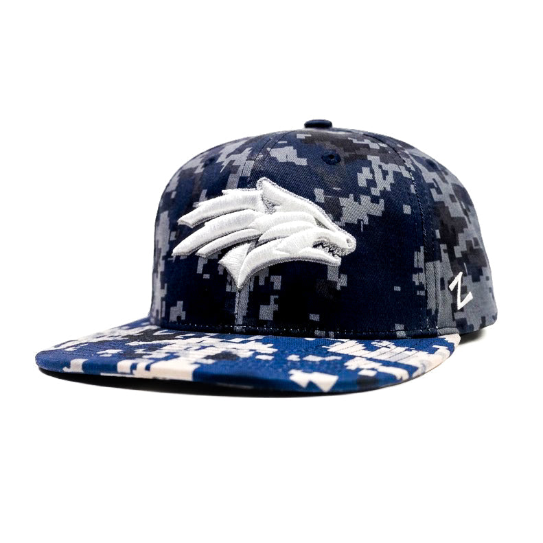 Zephyr White Tiger Mozaic Snapback Cap