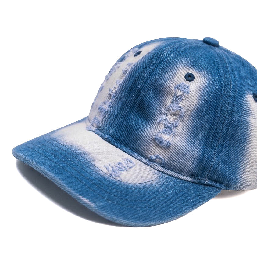 White Fade Rugged Jeans Cap