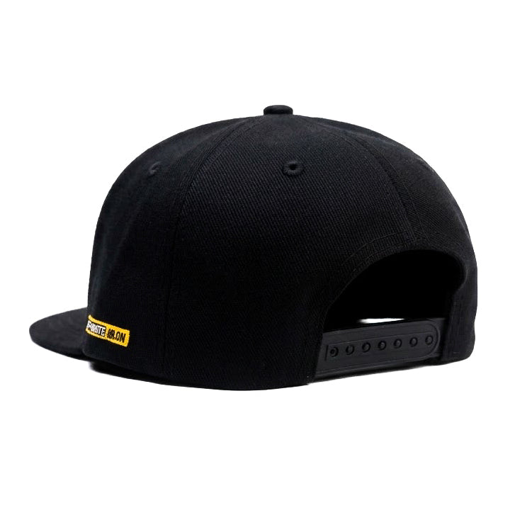 IN4MATION Estd 2002 Black Snapback Cap