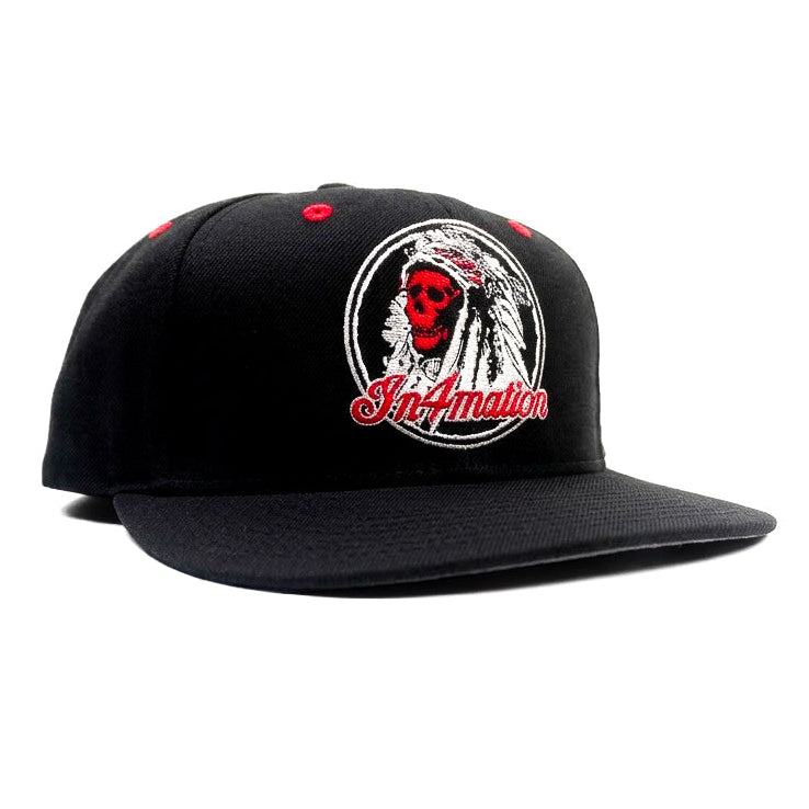 IN4MATION Respect Locals Black Snapback Cap