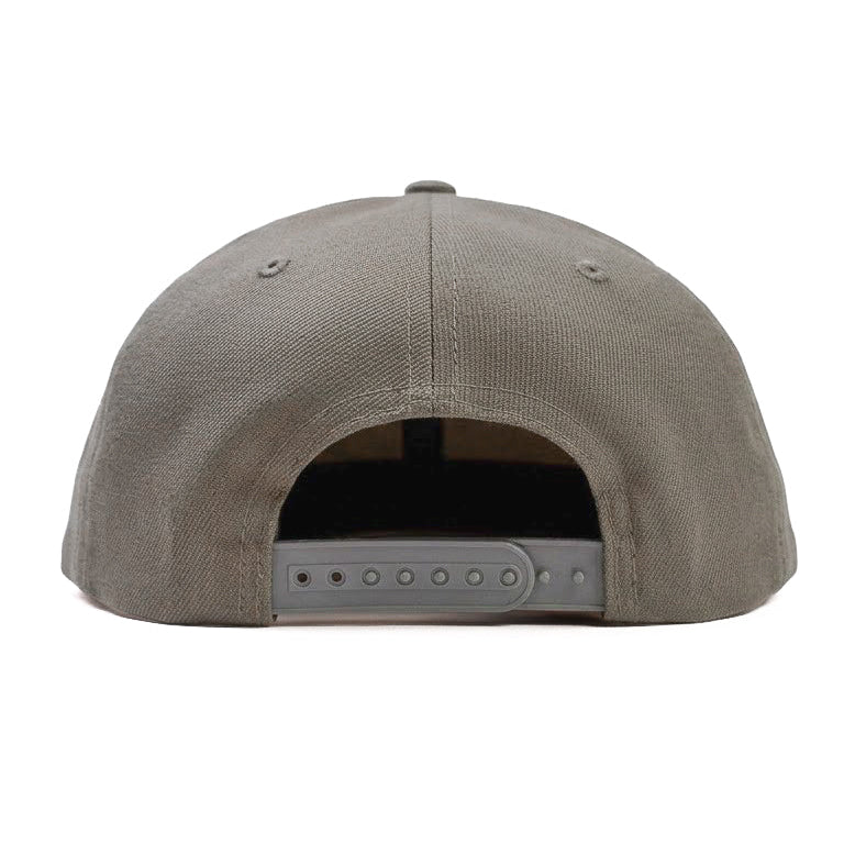 Embrided Brim White Shadow Snapback Cap
