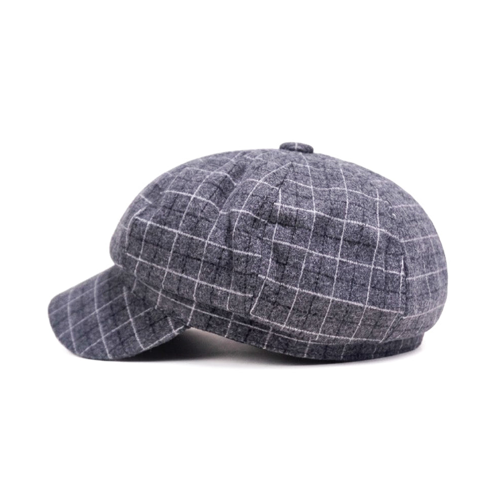 English Grey Newsboy Cap